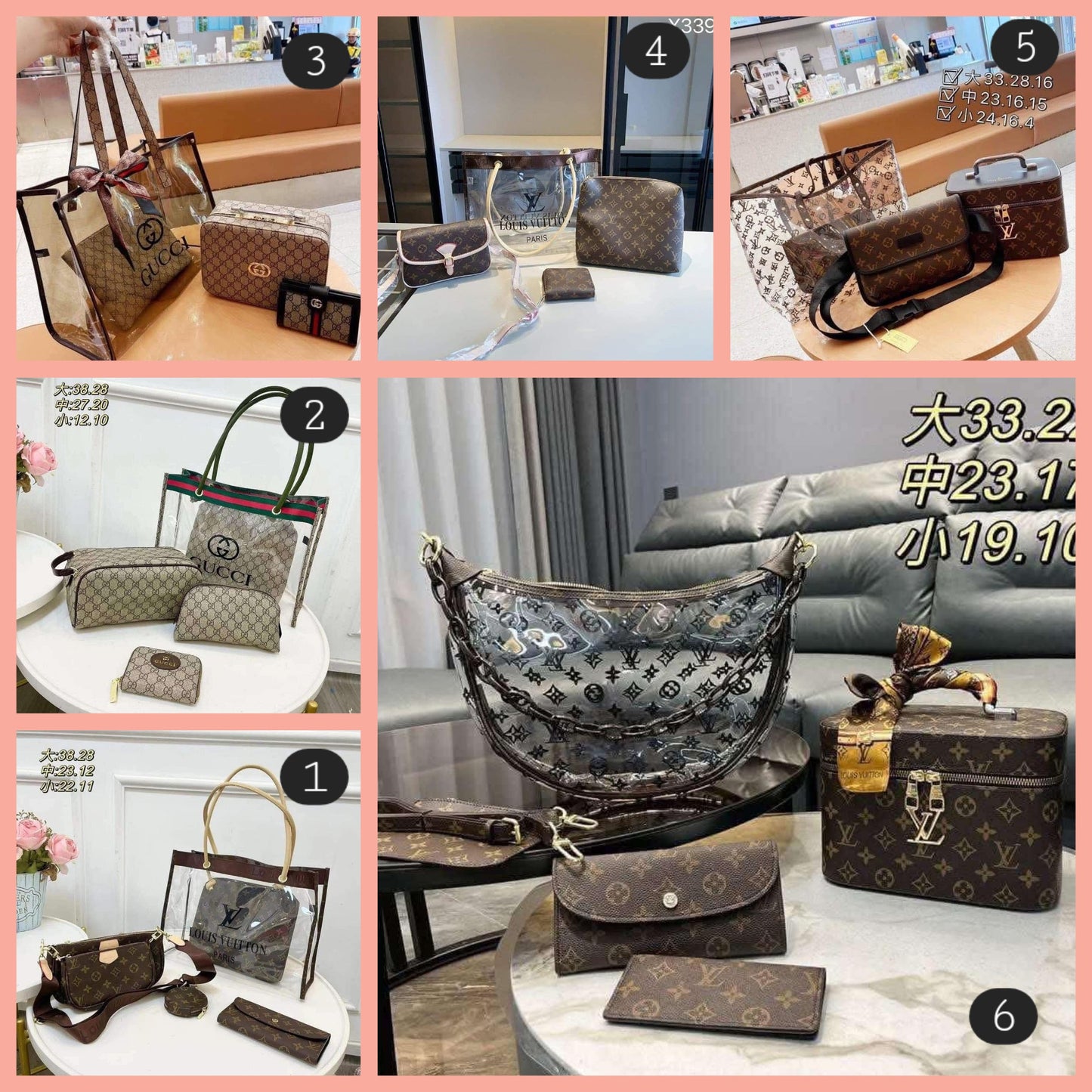L Clear Tote Bundles 2 1-6