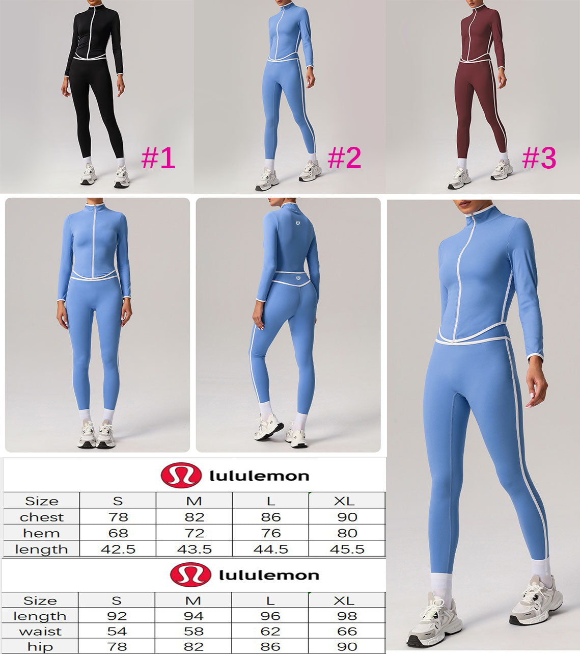 π Lu Legging & Long Sleeve Top Set