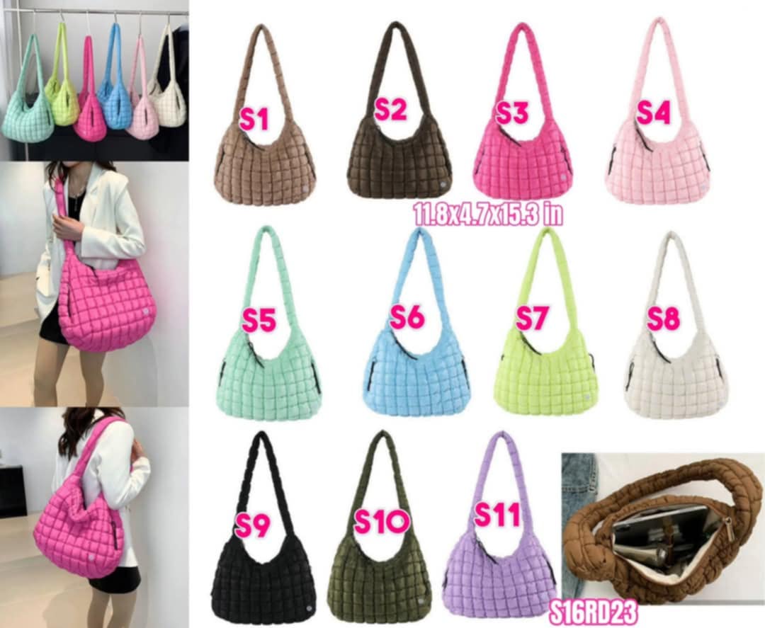 π Lu Quilted Shoulder Bag