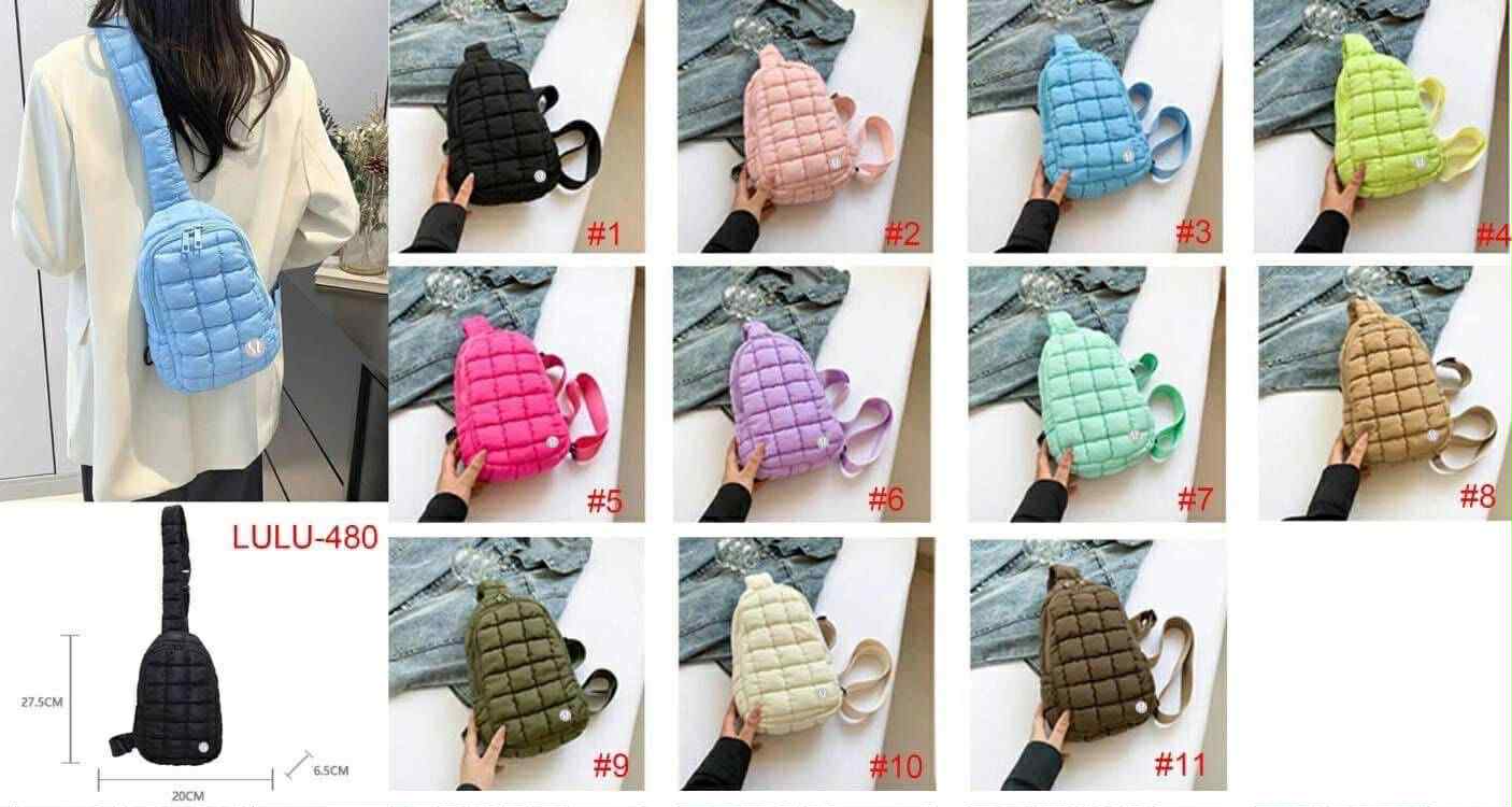 π Lu Quilted Puff Sling Bag