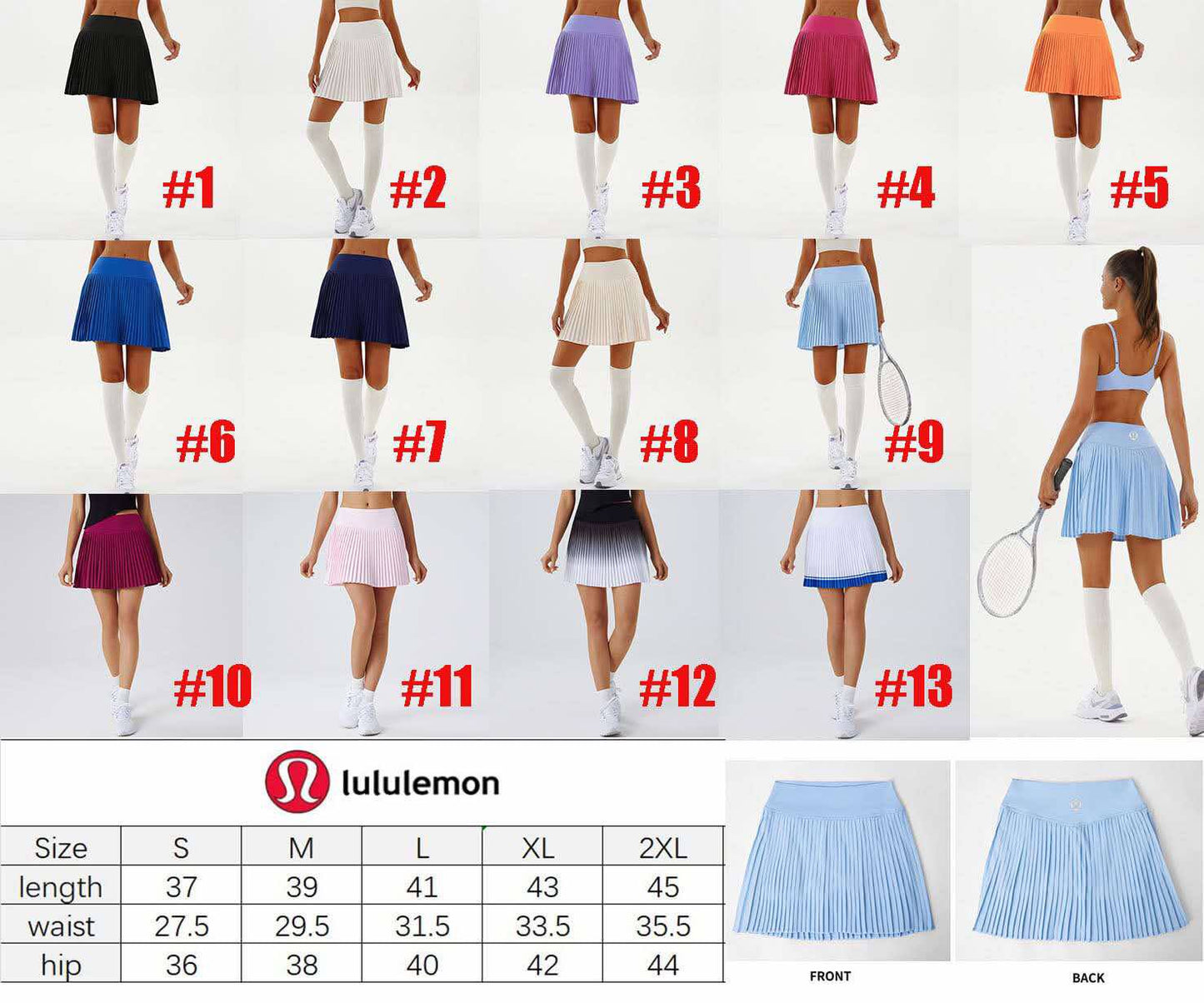 π Lu Pleated Tennis Skirt