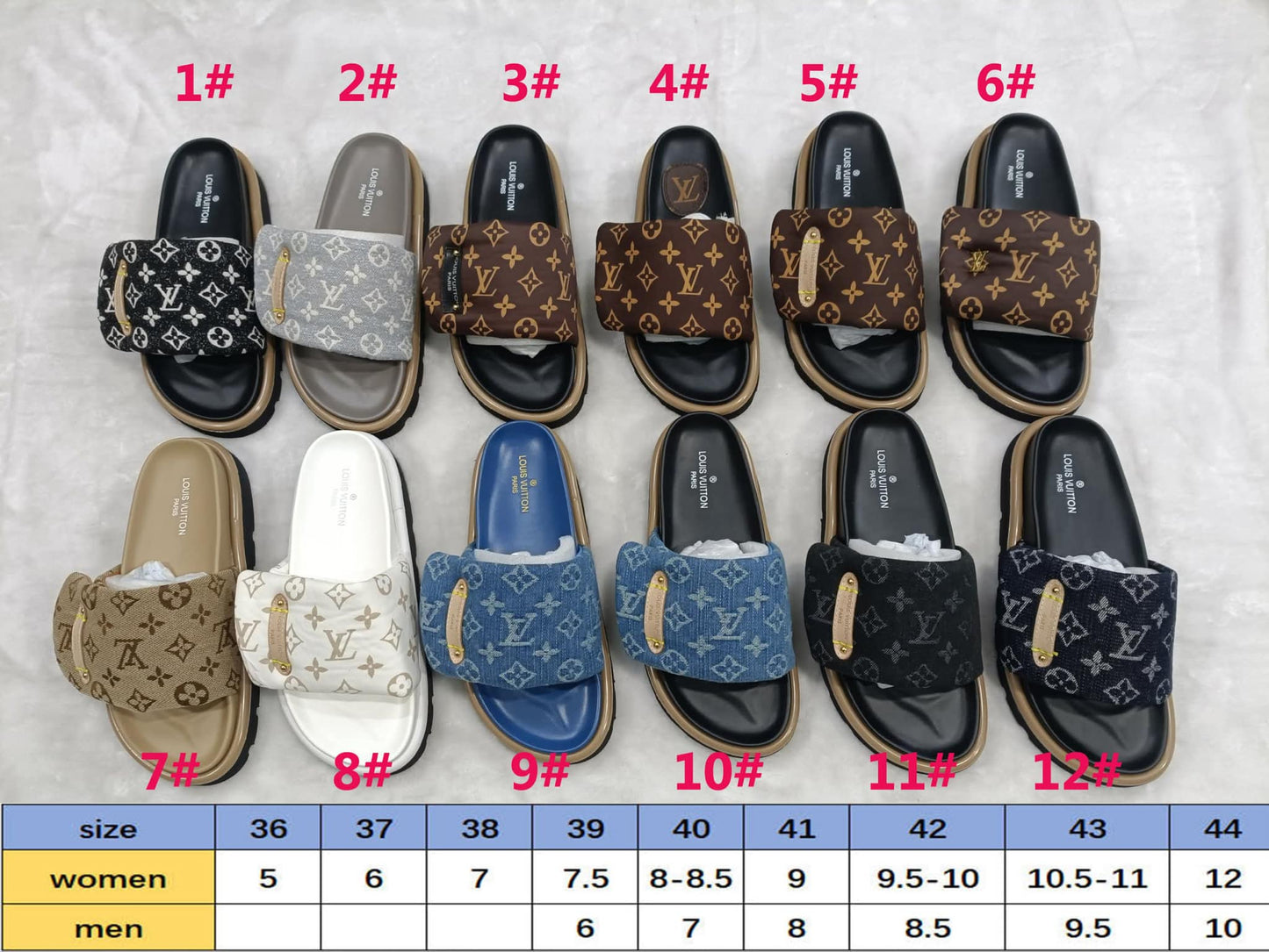 L Mono Slides NEW (Style 7-12)
