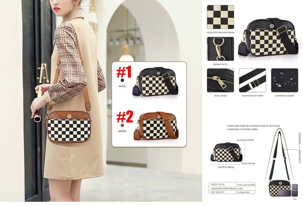 π Lu Checkered Crossbody 2