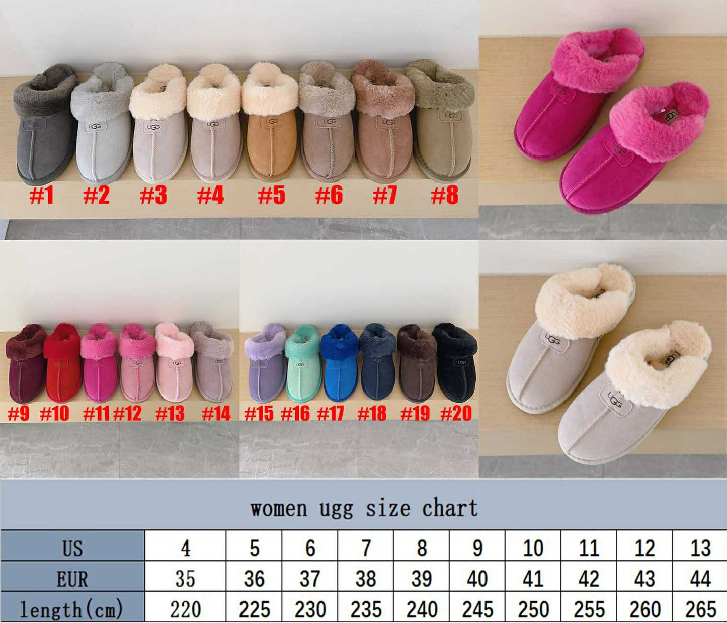 U Fur Slip on 1-8