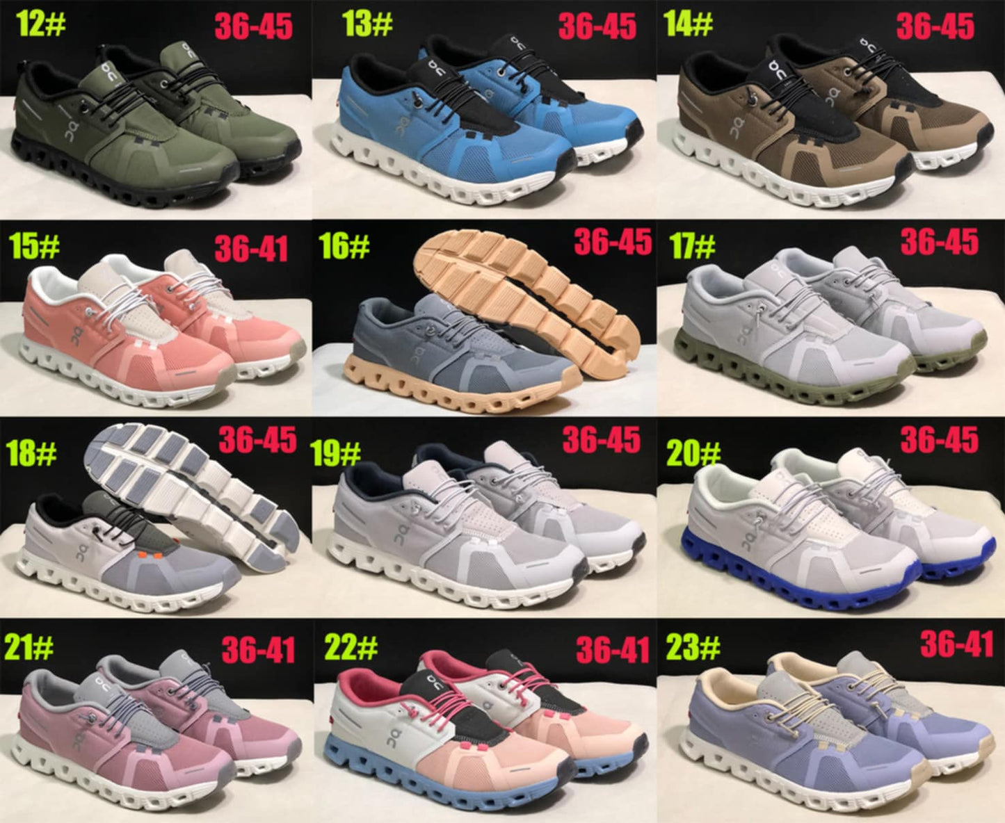 On C Shoes 9 (Style 18-23)