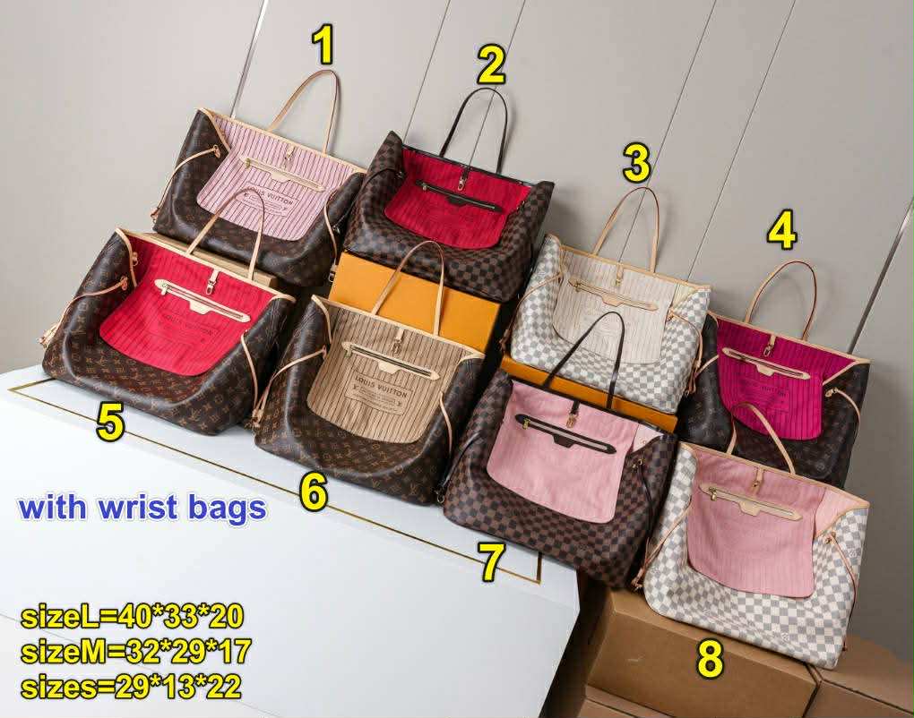 L Never Full Bags 1-8