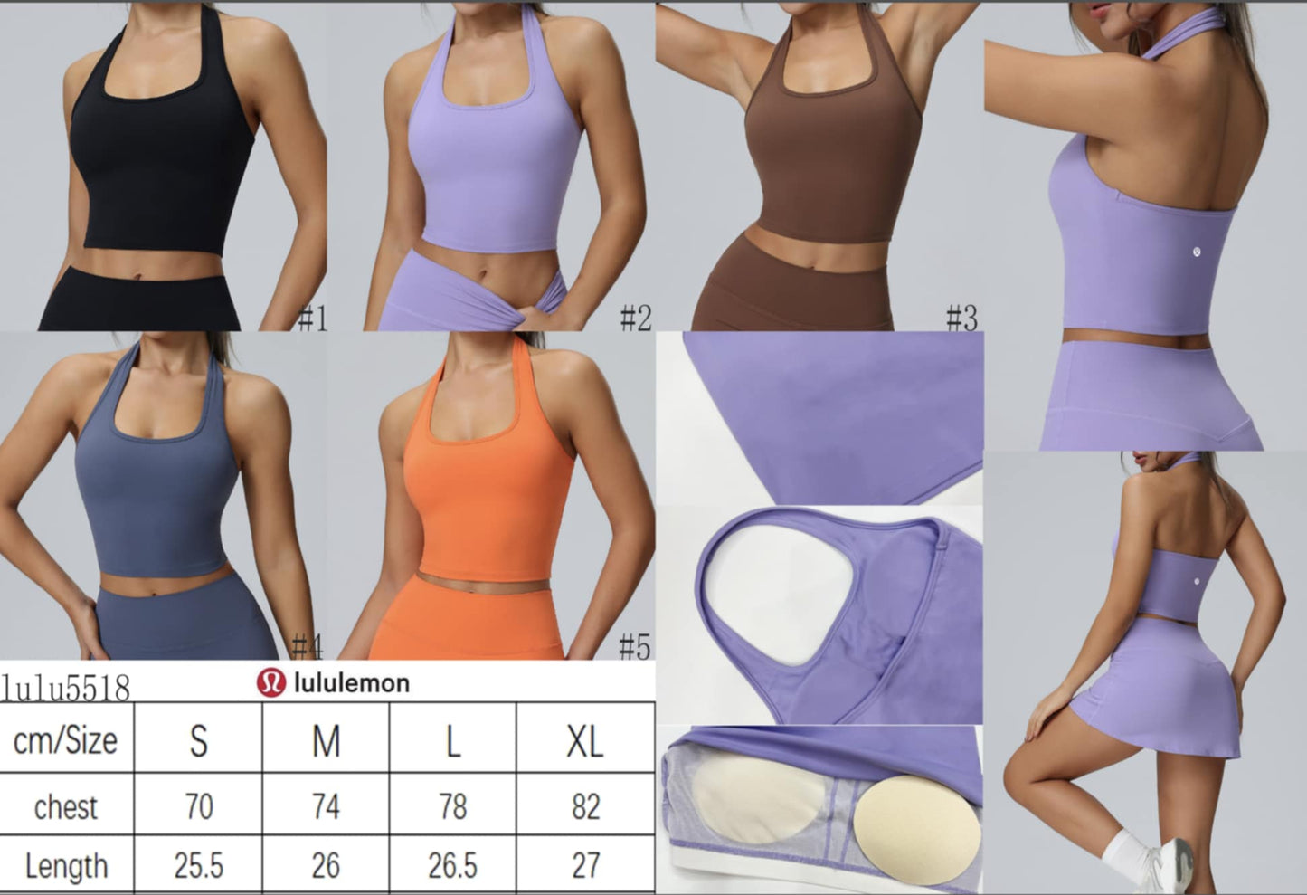 π Halter Top W/ Cups