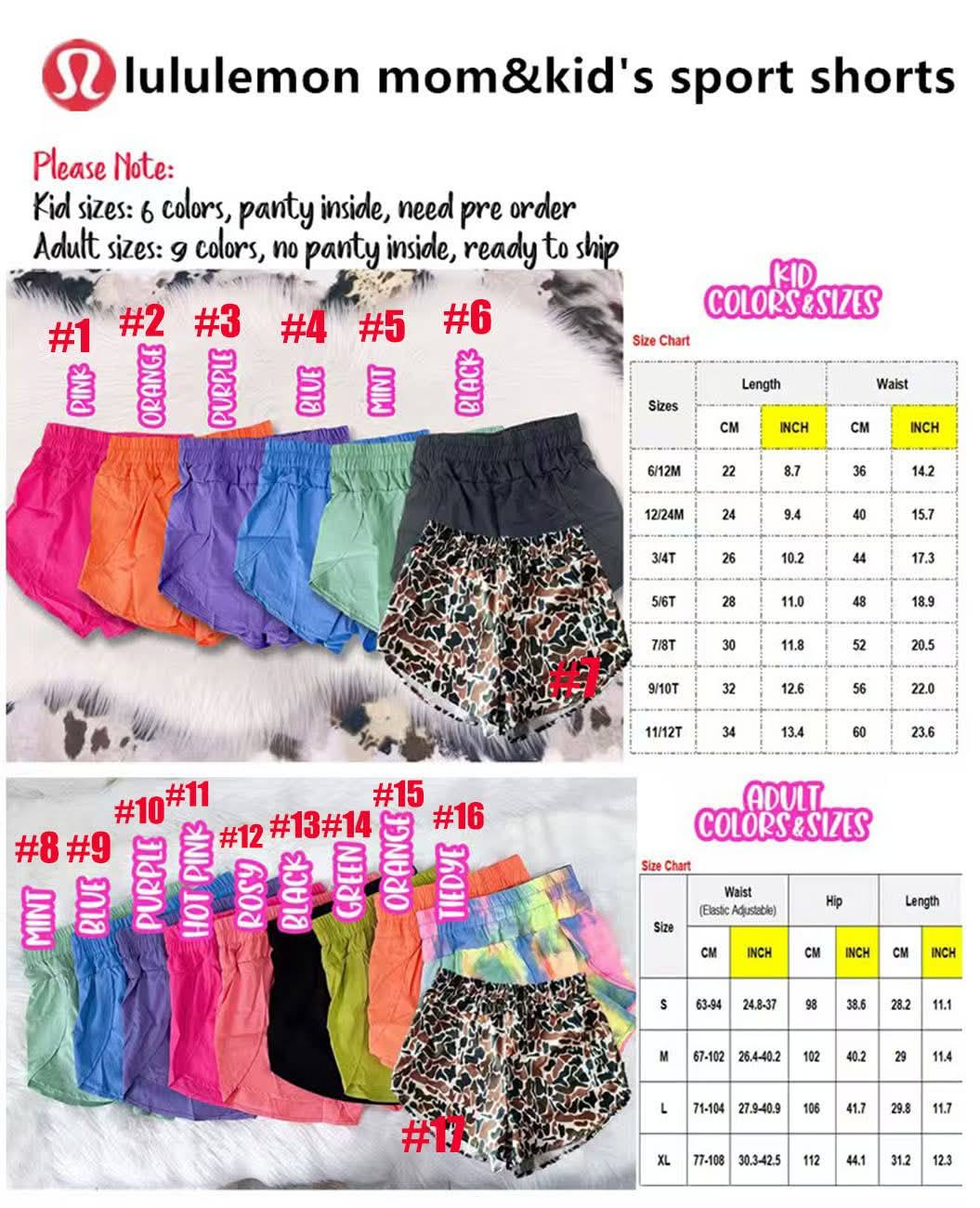 π Lu Shorts Mom