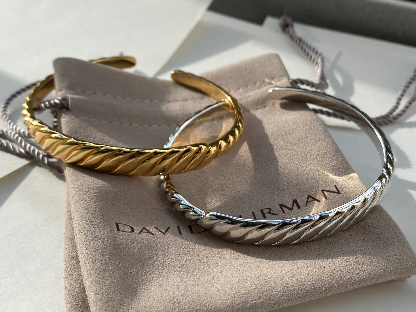 DY Cuff Bracelets Gold/Silver