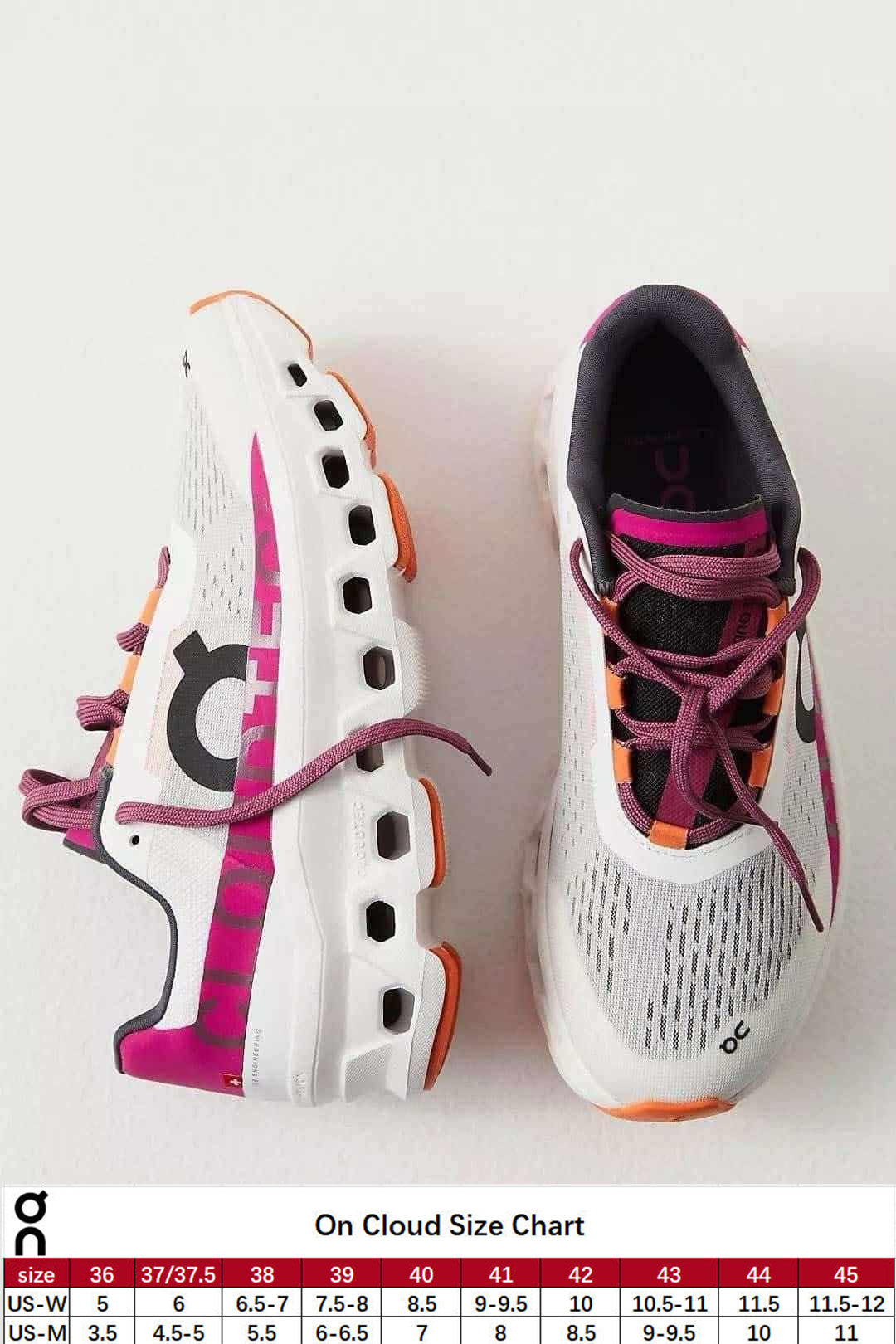 On C Shoes Pink Orange
