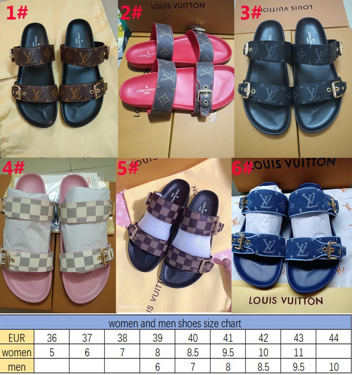 L Sandals 2 Strap Mono 1-6