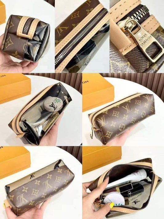 Clear cosmetic bag