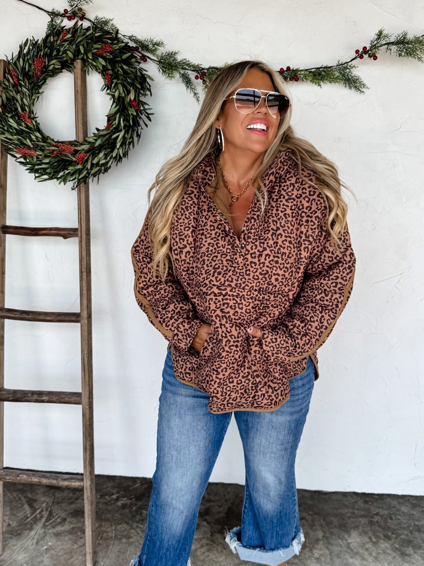 PRINTED PEYTON PUFFER JACKET