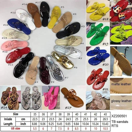 Tory sandals #4 colors 1-11