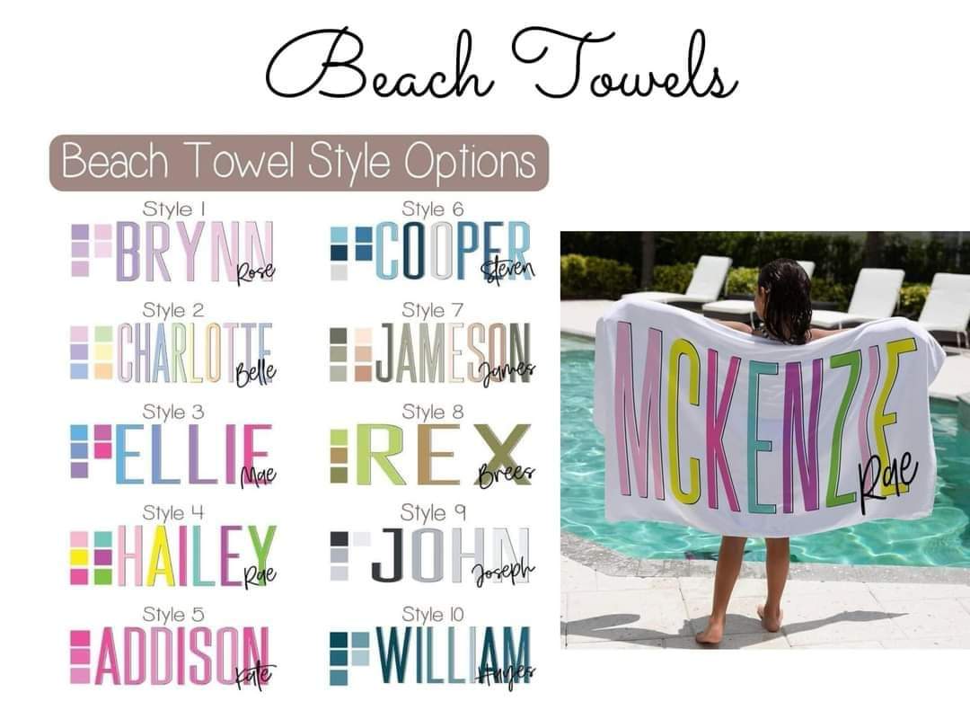 Cust Beach towel