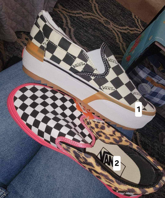 V Slip On Sneakers Check