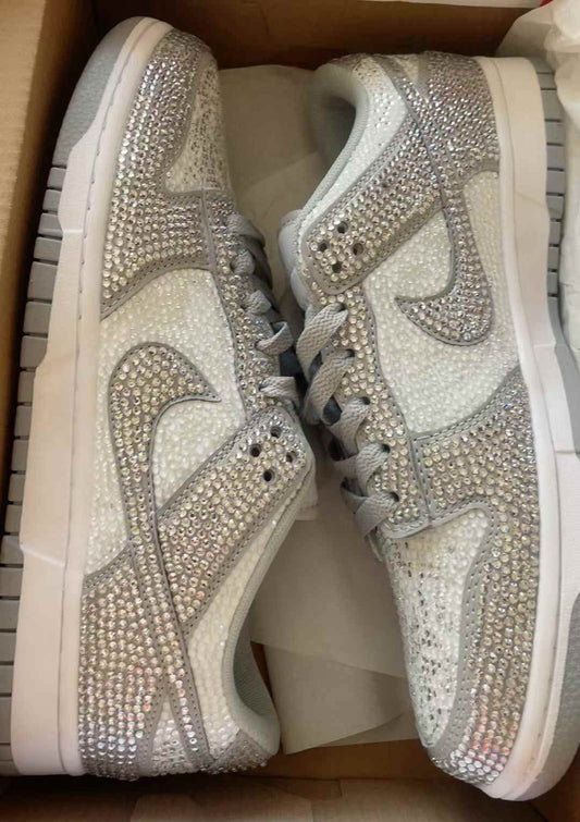 NKE Bling Silver Sneakers