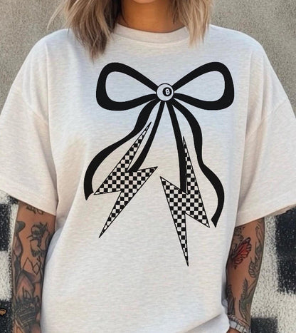 Lighting bolt bow ADULT TEE OR PULLOVER