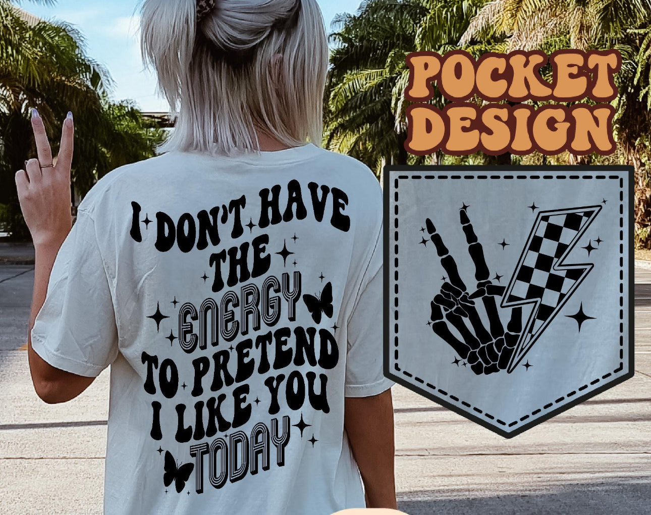 Dont have the energy ADULT TEE OR PULLOVER