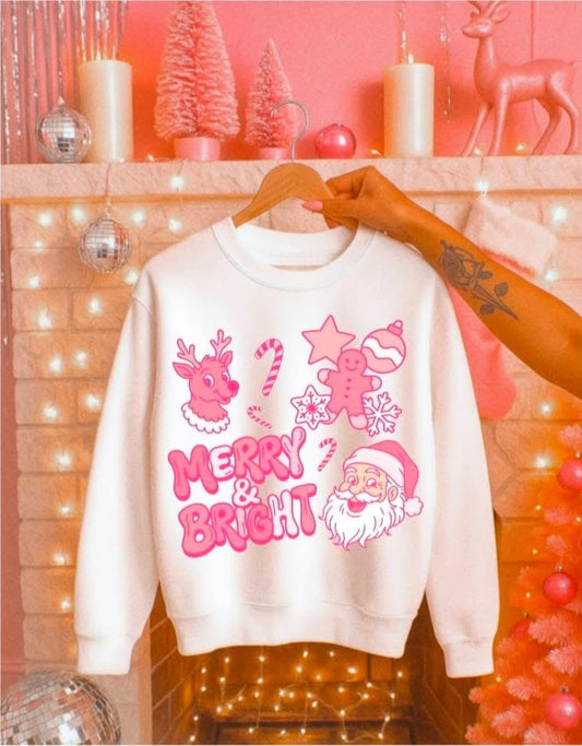 Merry & Bright Christmas  Pullover