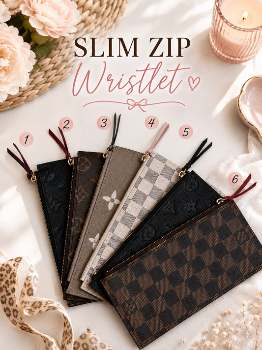 Slim zip pouch
