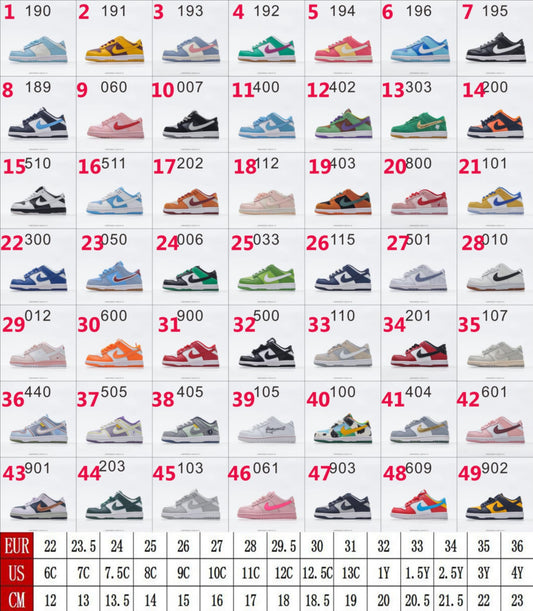 NKE Kids Shoes (STYLE 48-49)