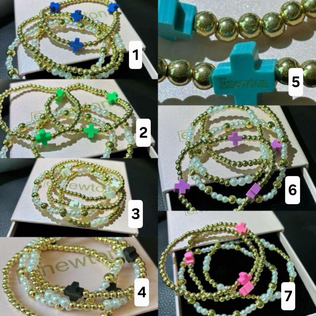 E Stacked Beaded Bracelets 2