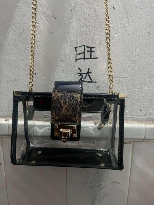 Clear L Crossbody Bag