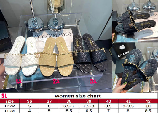 CC Quilted Slip on Sandals