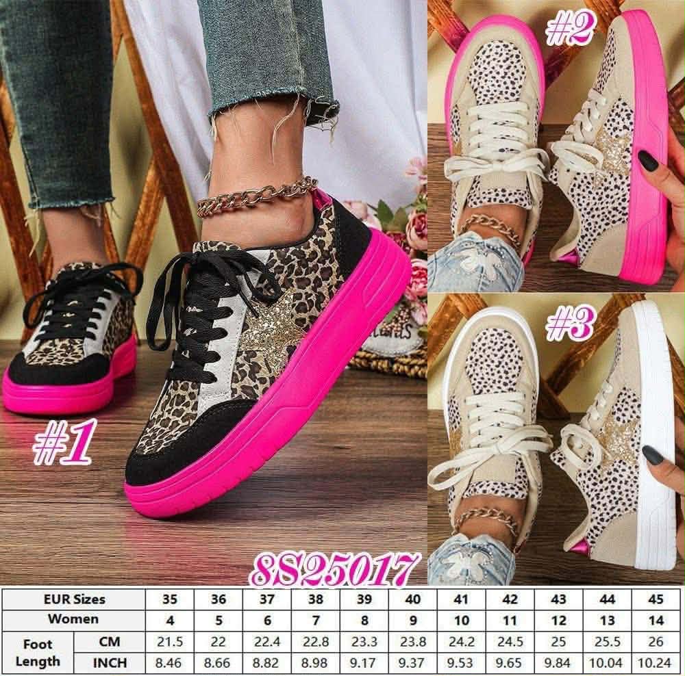 Cheetah/ Star Sneakers