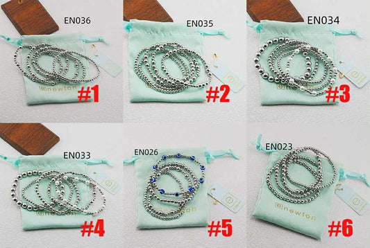 E Stacked Bracelets NEW 9