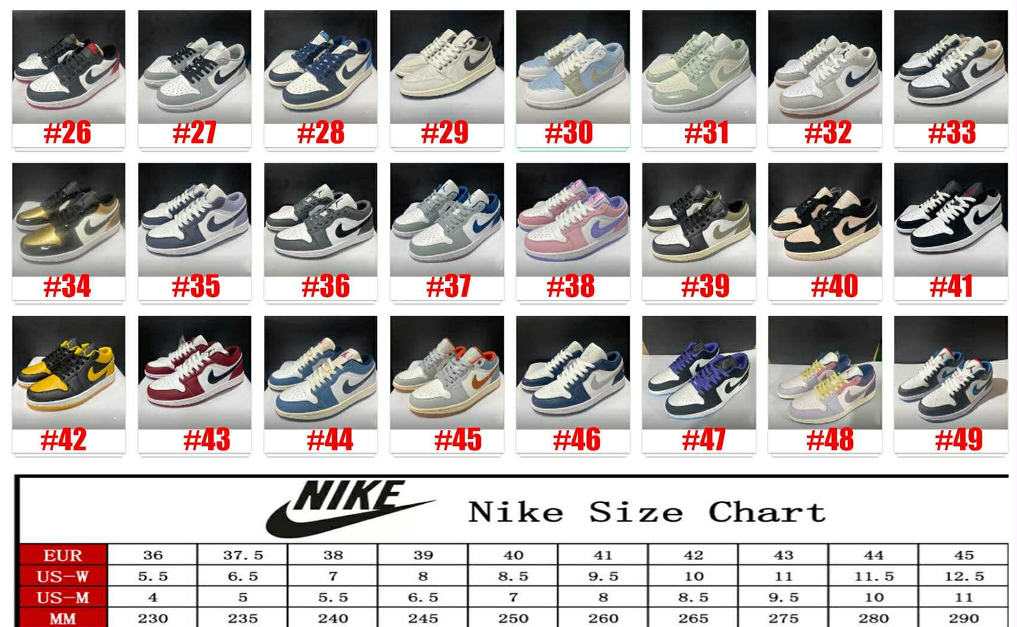 NKE  Sneakers 42-49