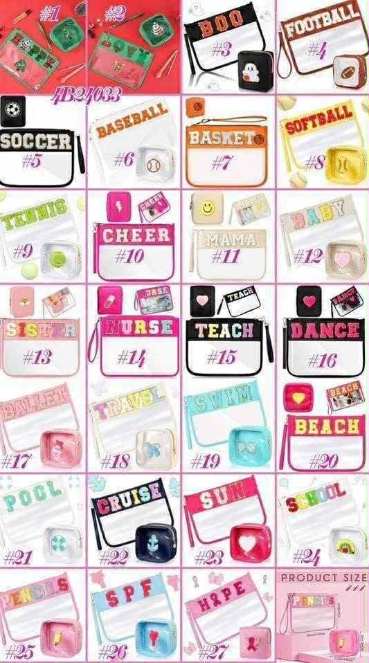 Clear Pouch Sets 1-27