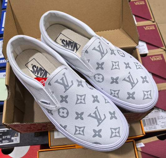 V White/Grey Boujee Slip on