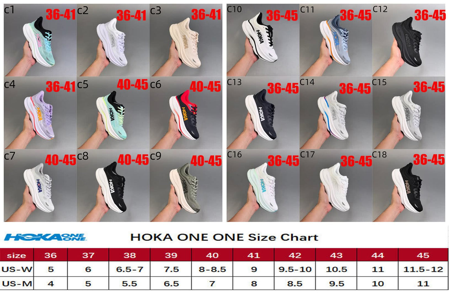 H*ka Sneakers NEW C1-C9