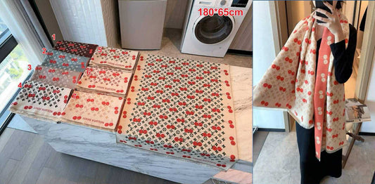 L Cherry Scarf Collection