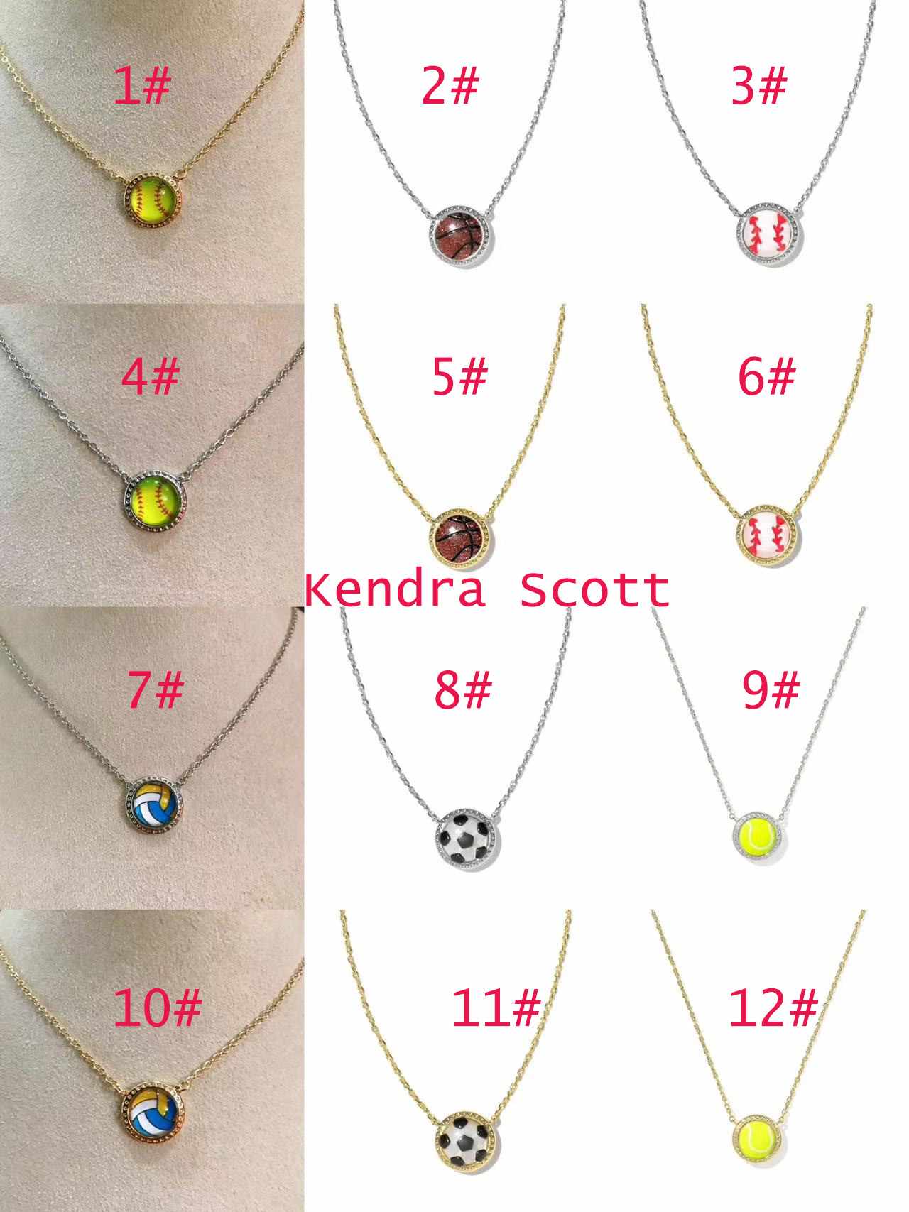 K E N D R A Sports Ball Necklace