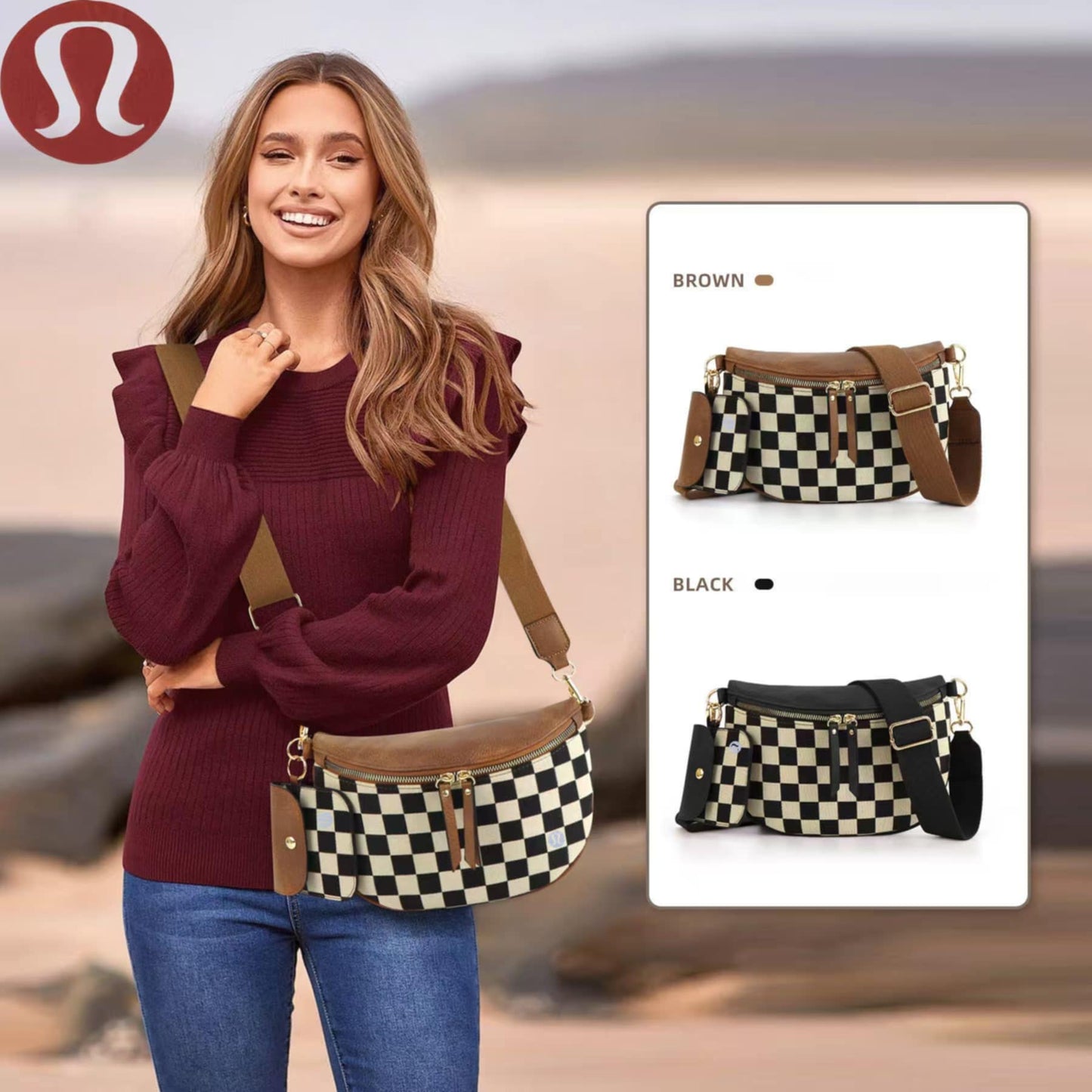 🍋 Lu Checkered Bag