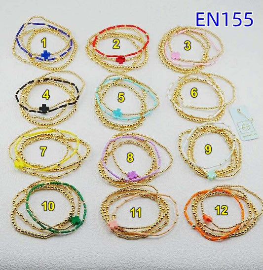 E Stacked Bracelets NEW 10