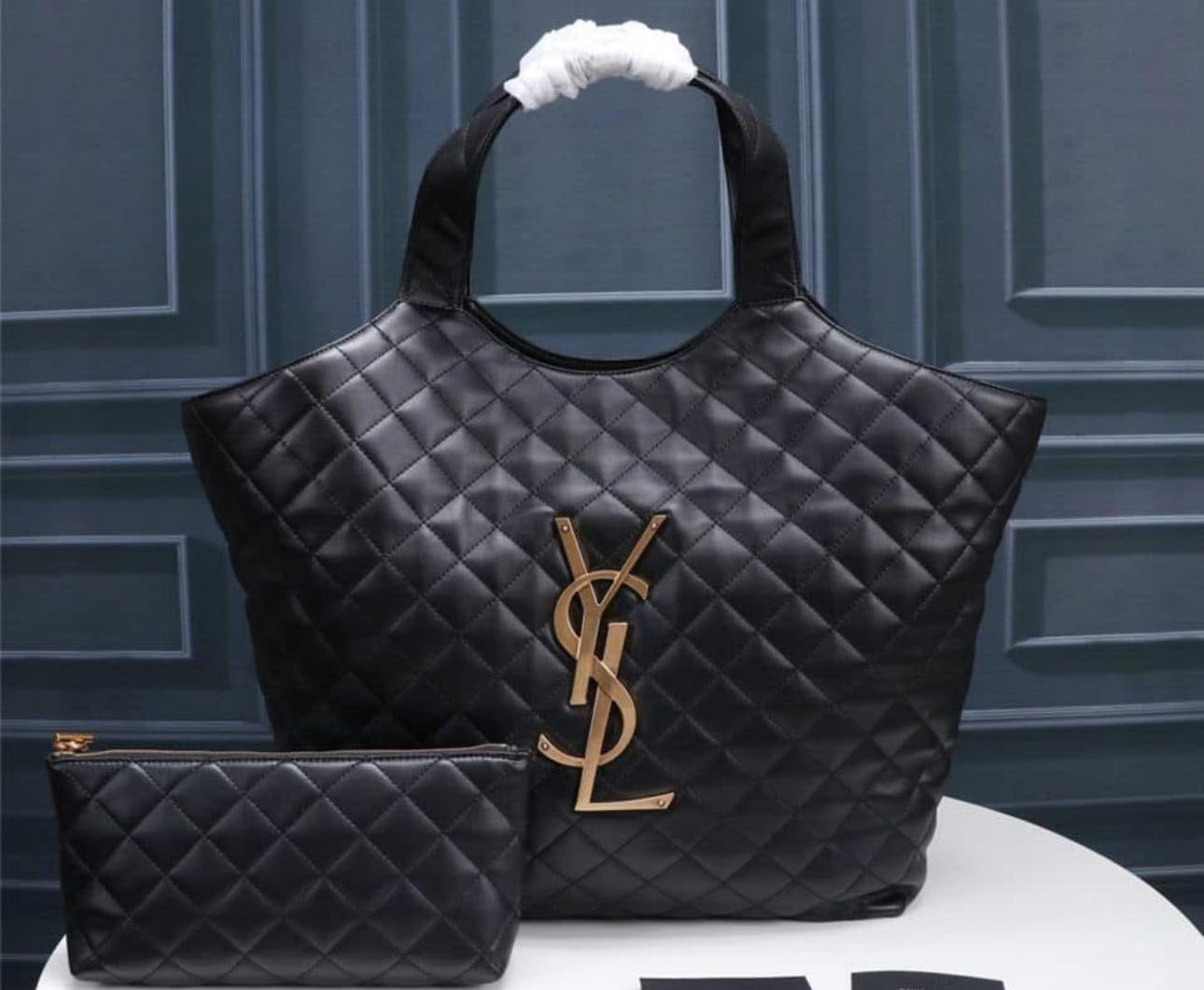 Y Quilted Shoulder Bag