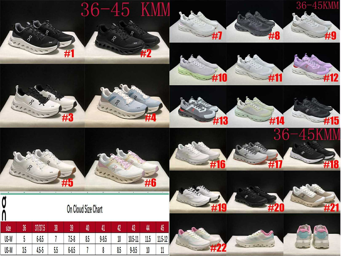 On C Cloud Sneakers 7-15