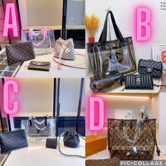 Clear Tote Bundle A-D