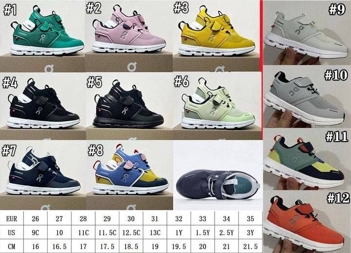 On C Shoes Kids NEW Styles 9-12