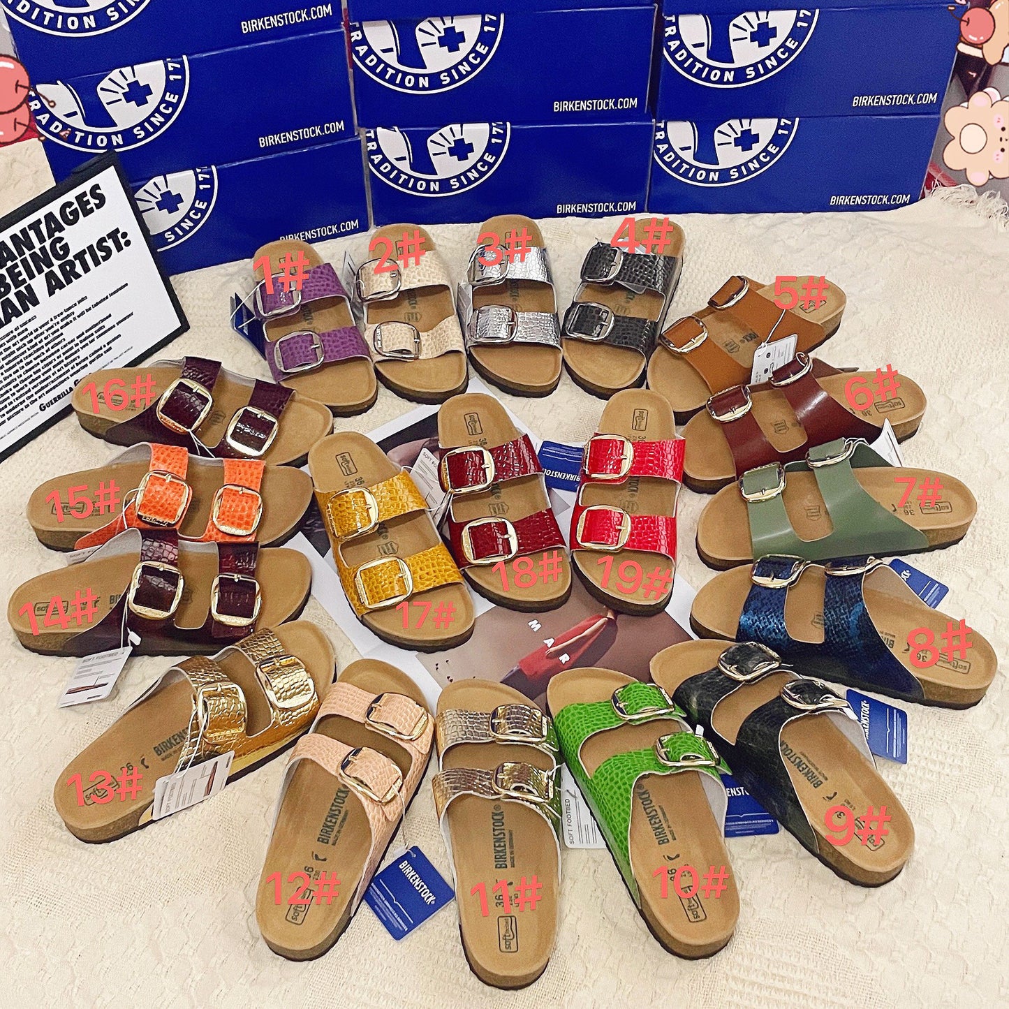 B-irk 2 Strap Sandals 9 (1-9)