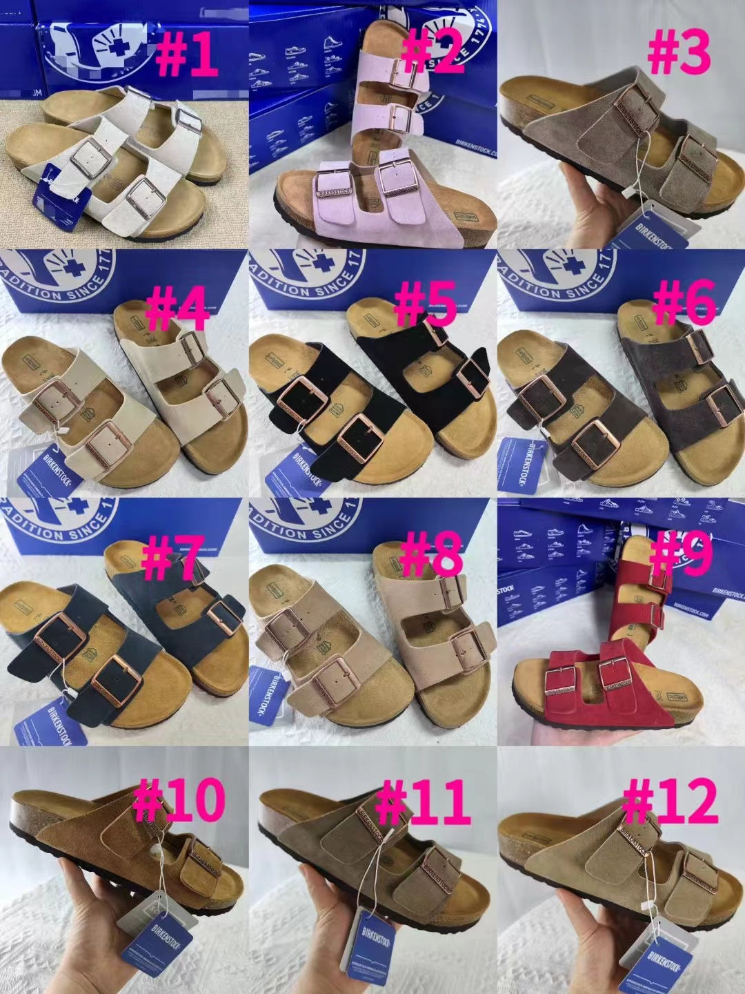 B-irk 2 Strap Sandals 6 (1-6)