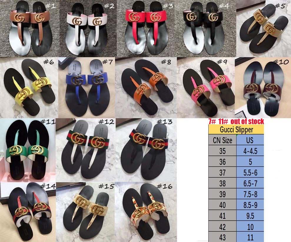 G*G Thong Sandals (Style 1-10)