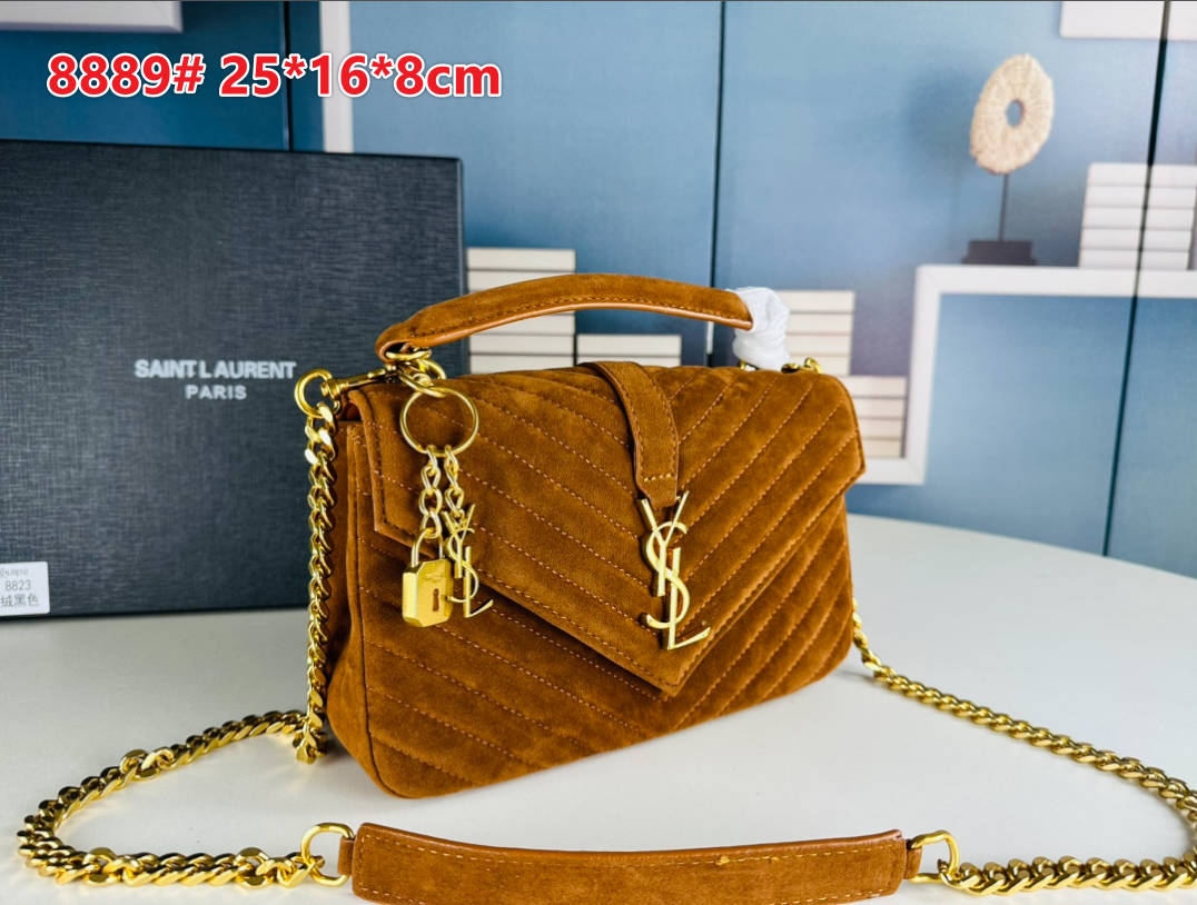 Y Bag Camel Velvet