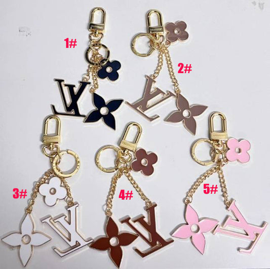 L Logo Charm Keychains