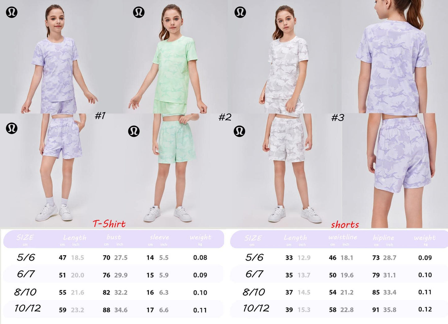 🍋 Lu Kids Short/Tee Sets