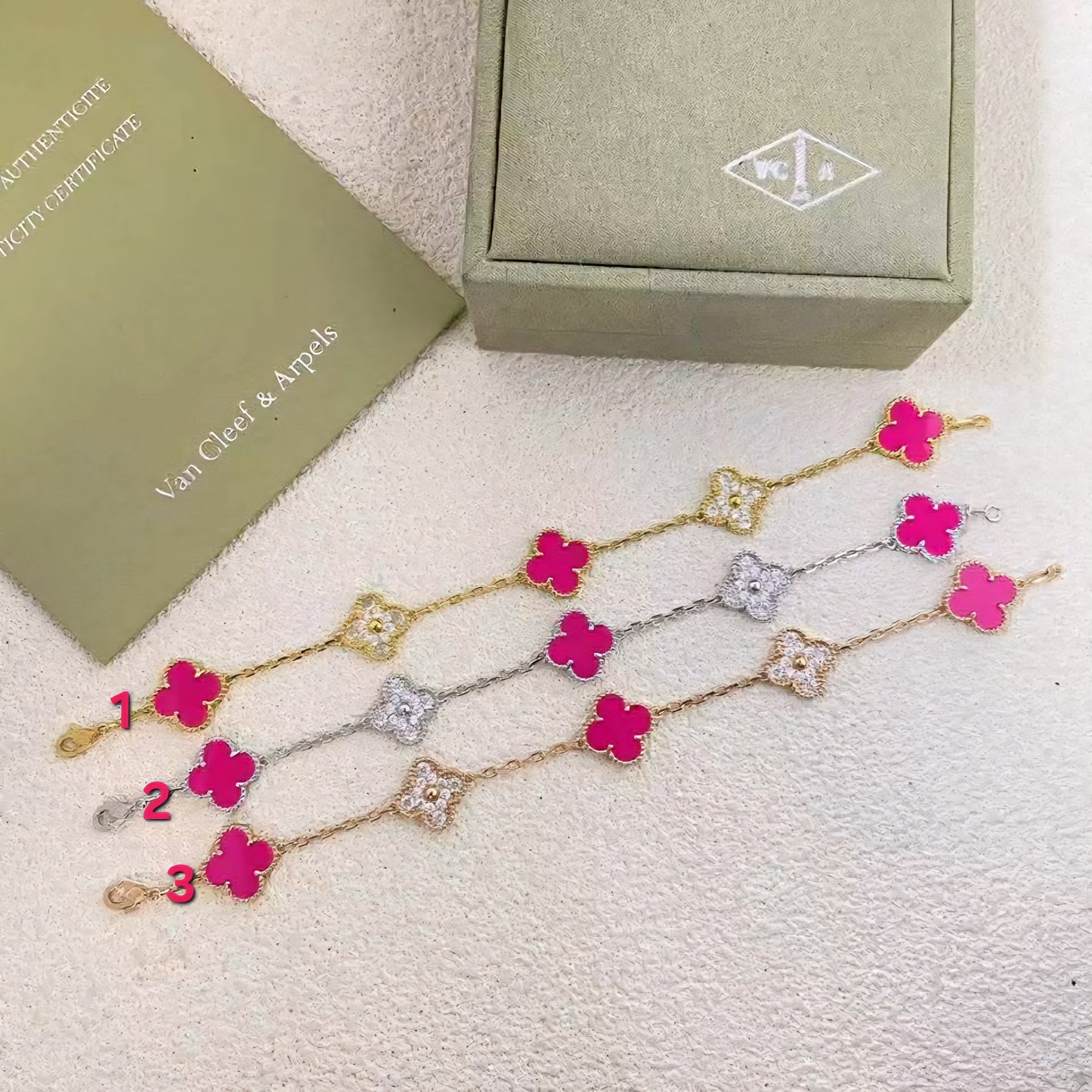 Clover Bracelet Pink